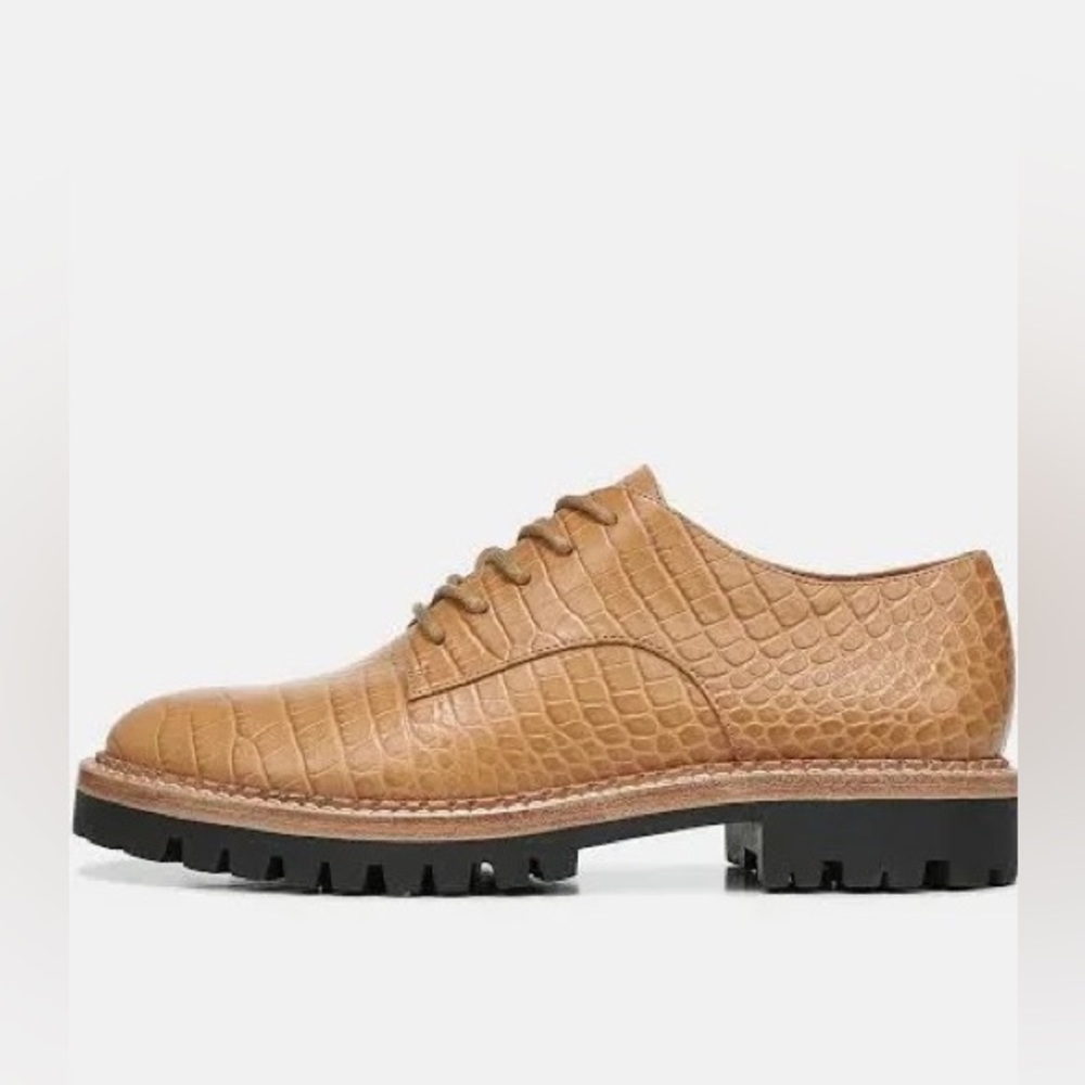VINCE Croc Camilla Lug Brogue (7) NWT